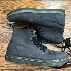 Dr. Martens Black Canvas Men's Boots